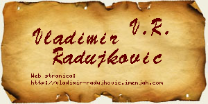 Vladimir Radujković vizit kartica